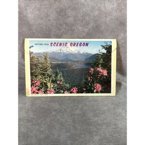 Vintage Scenic Oregon post card folder postcard mailer